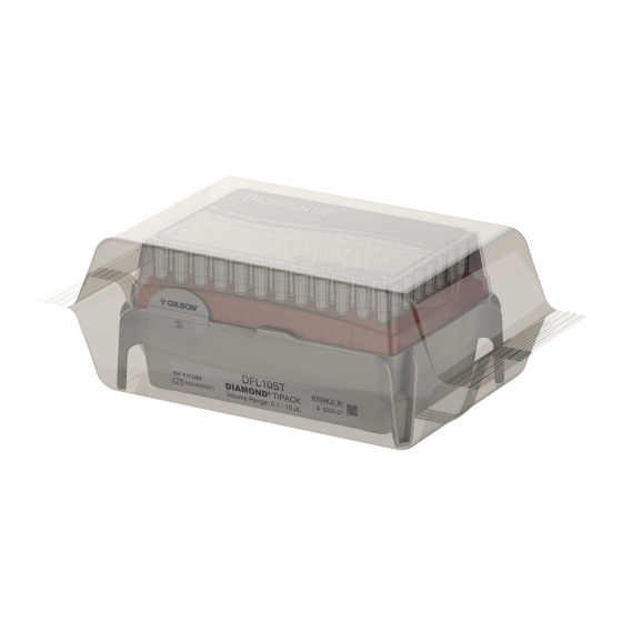 PIPETMAN DIAMOND Tips, DFL10ST, TIPACK, 0.1-10 µL, 960 Sterilized